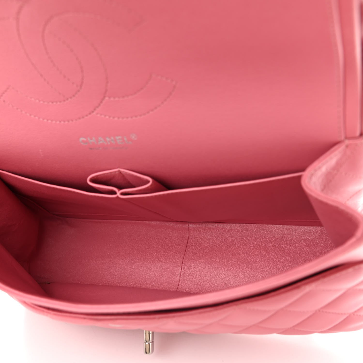 Chanel Lambskin Quilted Jumbo Double Flap Pink 5 of 11