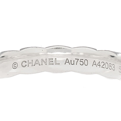 Chanel 18K White Gold Diamond Mini Coco Crush Ring 51 5.75 5 of 5