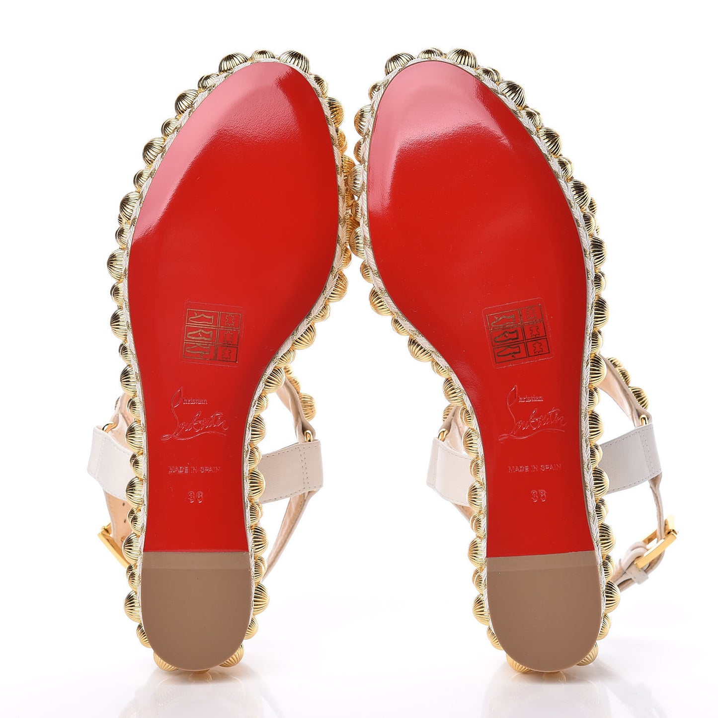 Shiny Nappa Rondaclou 60 Platform Sandals 36 Latte
