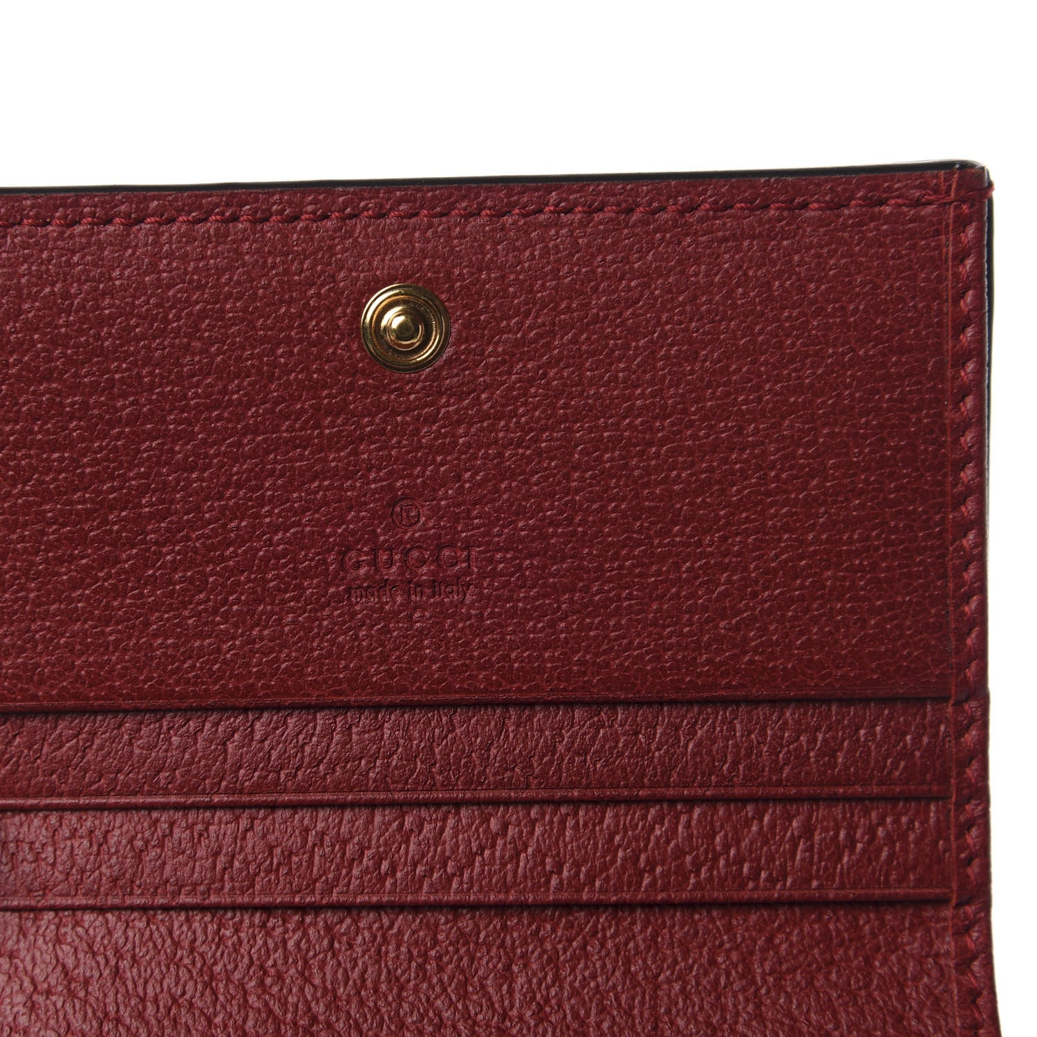 Gucci GG Supreme Monogram Flora Web Ophidia Card Case Red 6 of 8