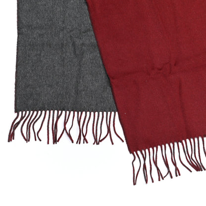 Hermes Cashmere Fringe Double Face Scarf Rogue H Gris Moyen 4 of 5