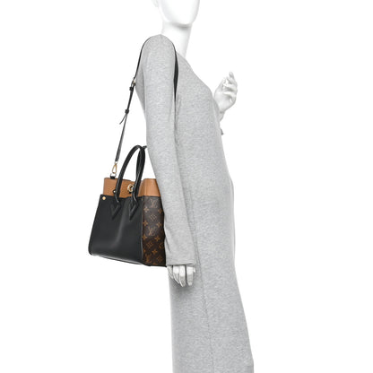 Louis Vuitton Calfskin Monogram On My Side MM Black 2 of 10
