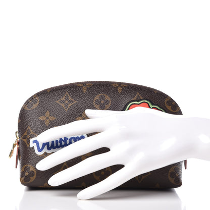 Louis Vuitton Monogram Patches Cosmetic Pouch PM 2 of 7