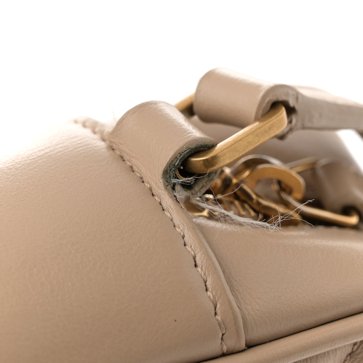 Calfskin Matelasse Monogram Lou Camera Bag Dark Beige