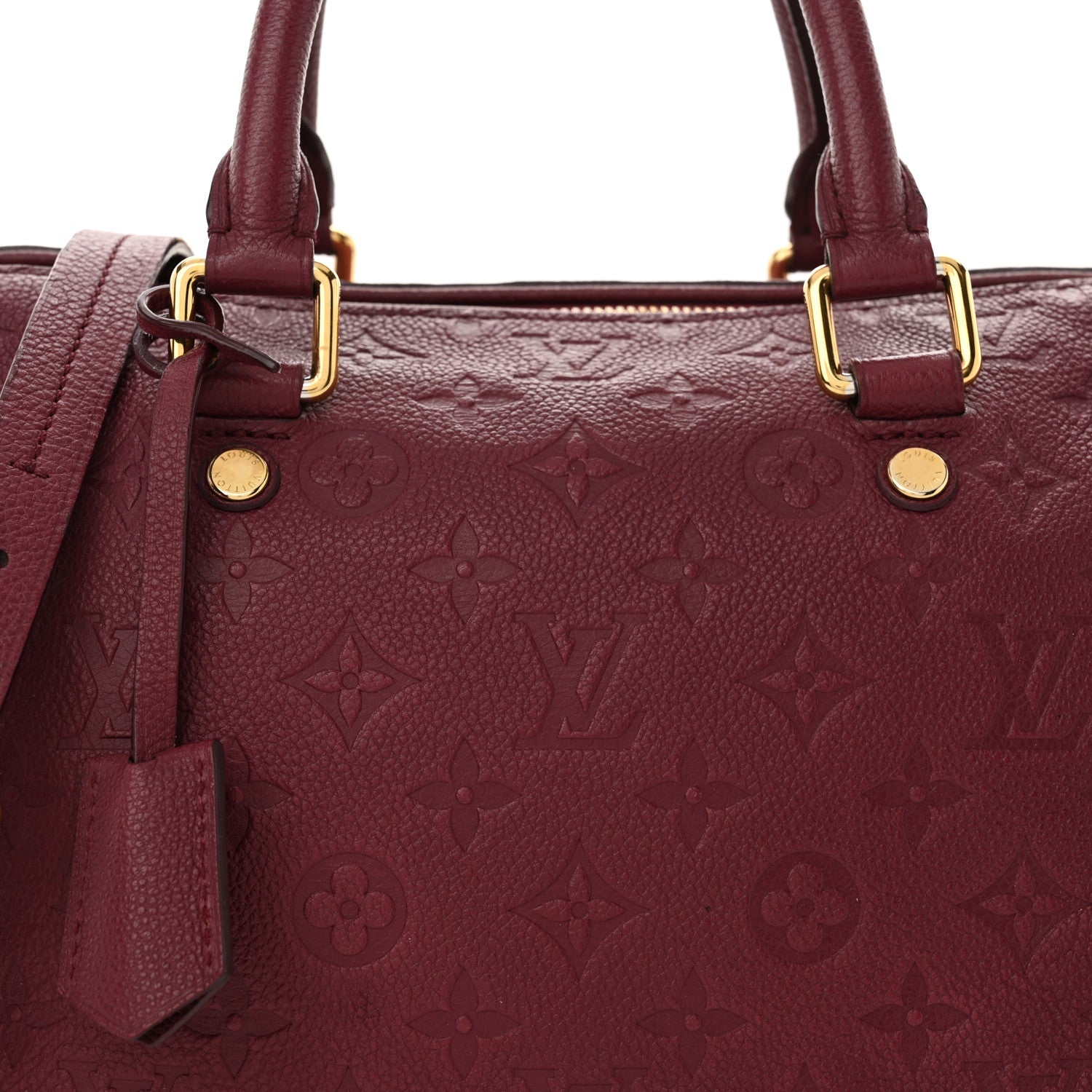 Louis Vuitton Empreinte Monogram Speedy Bandouliere 25 Wine 7 of 11