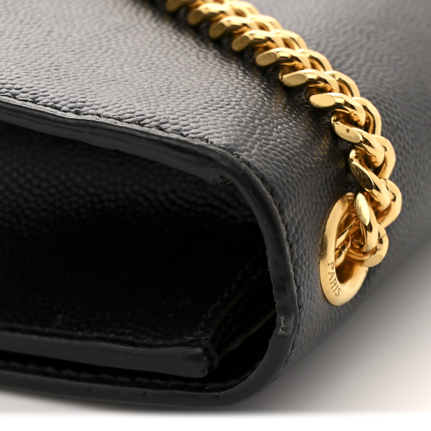 Saint Laurent Grain De Poudre Small Monogram Kate Satchel Black 11 of 13