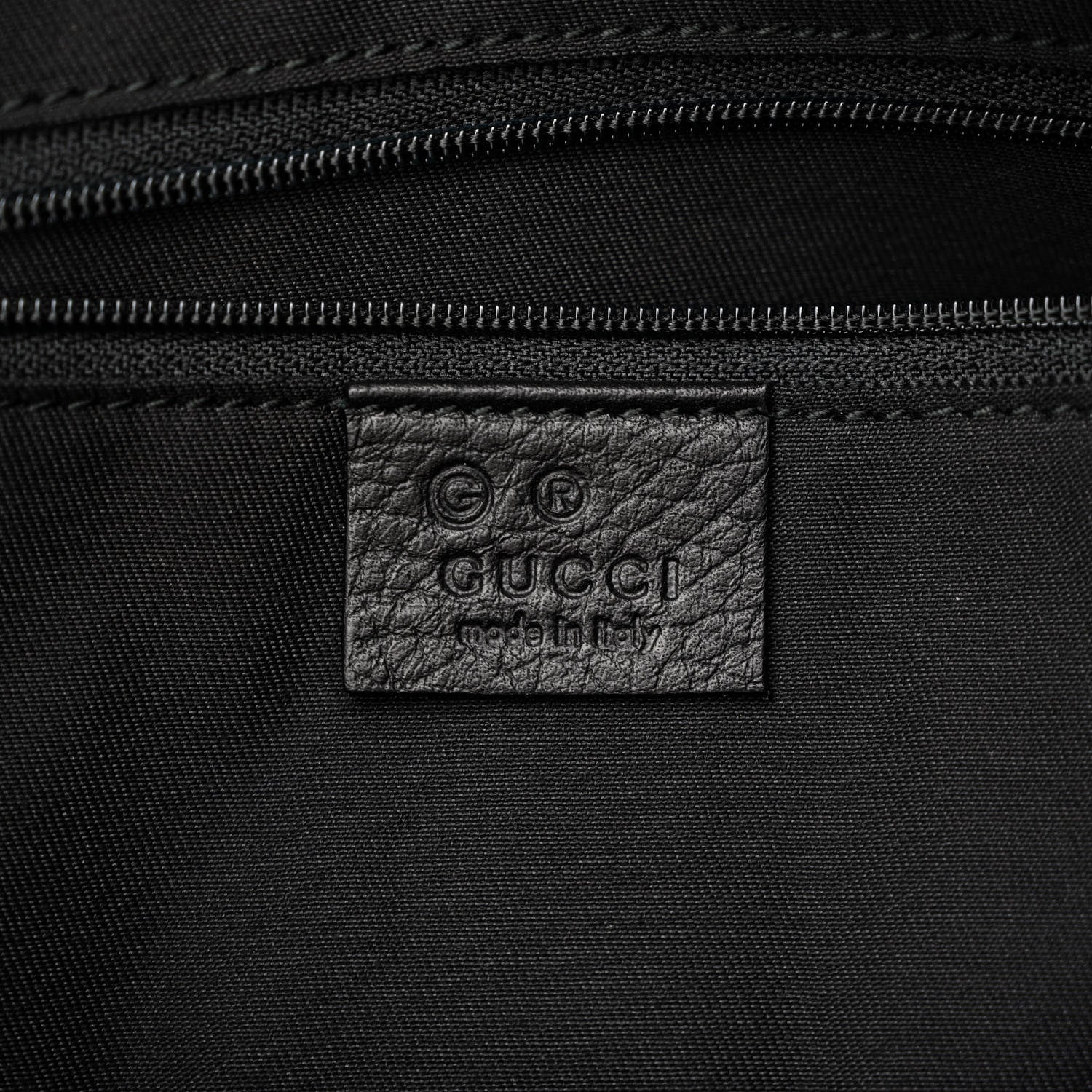 Gucci Denim Monogram Abbey D Ring Hobo Black 6 of 11