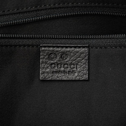 Gucci Denim Monogram Abbey D Ring Hobo Black 6 of 11