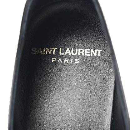 Saint Laurent Patent Baltimora Lace Up Derby Shoes 38 Black 7 of 8