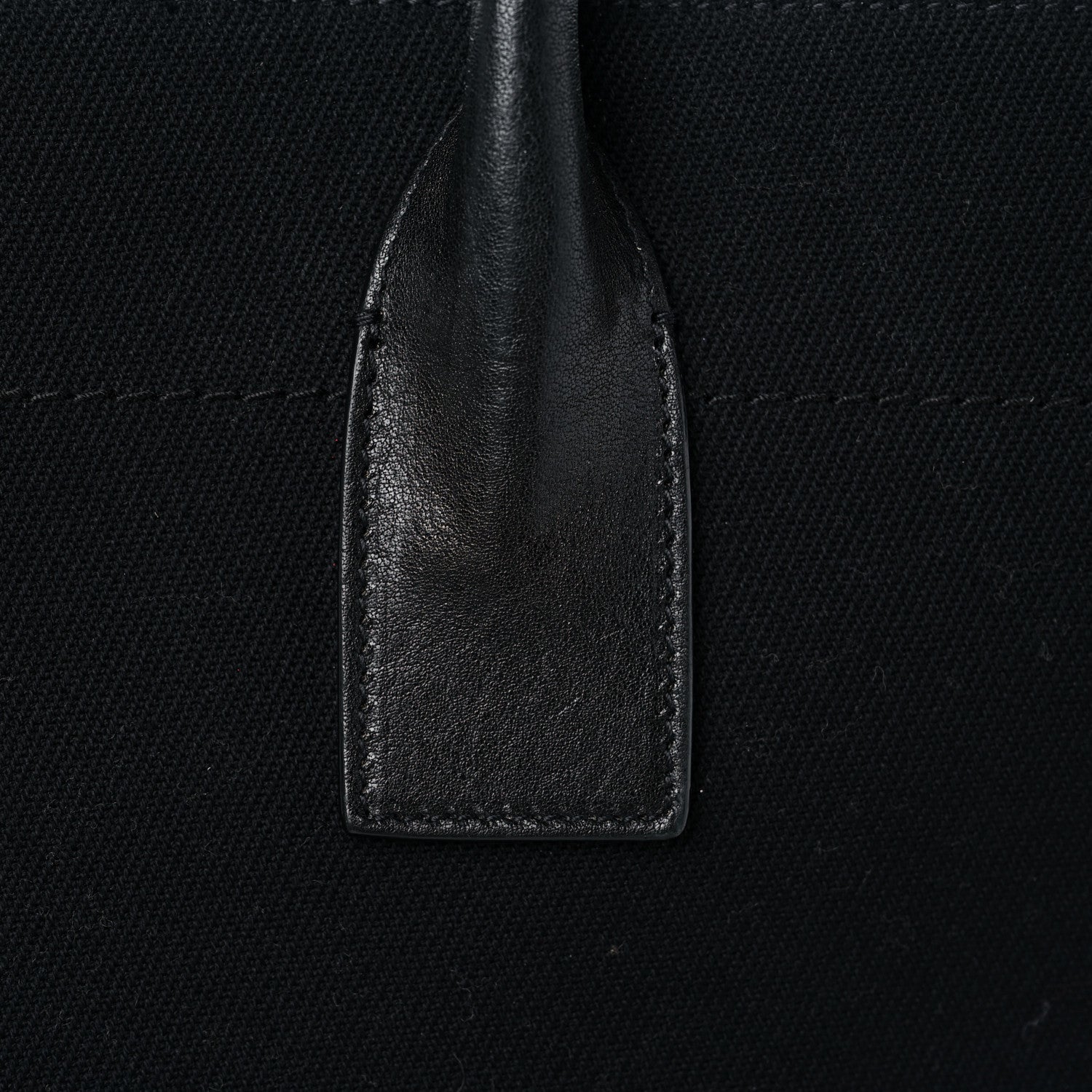 Saint Laurent Linen Calfskin Rive Gauche Tote Black 14 of 14