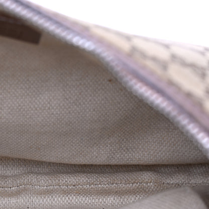 Gucci Monogram Medium Half Moon Hobo Brown 5 of 18