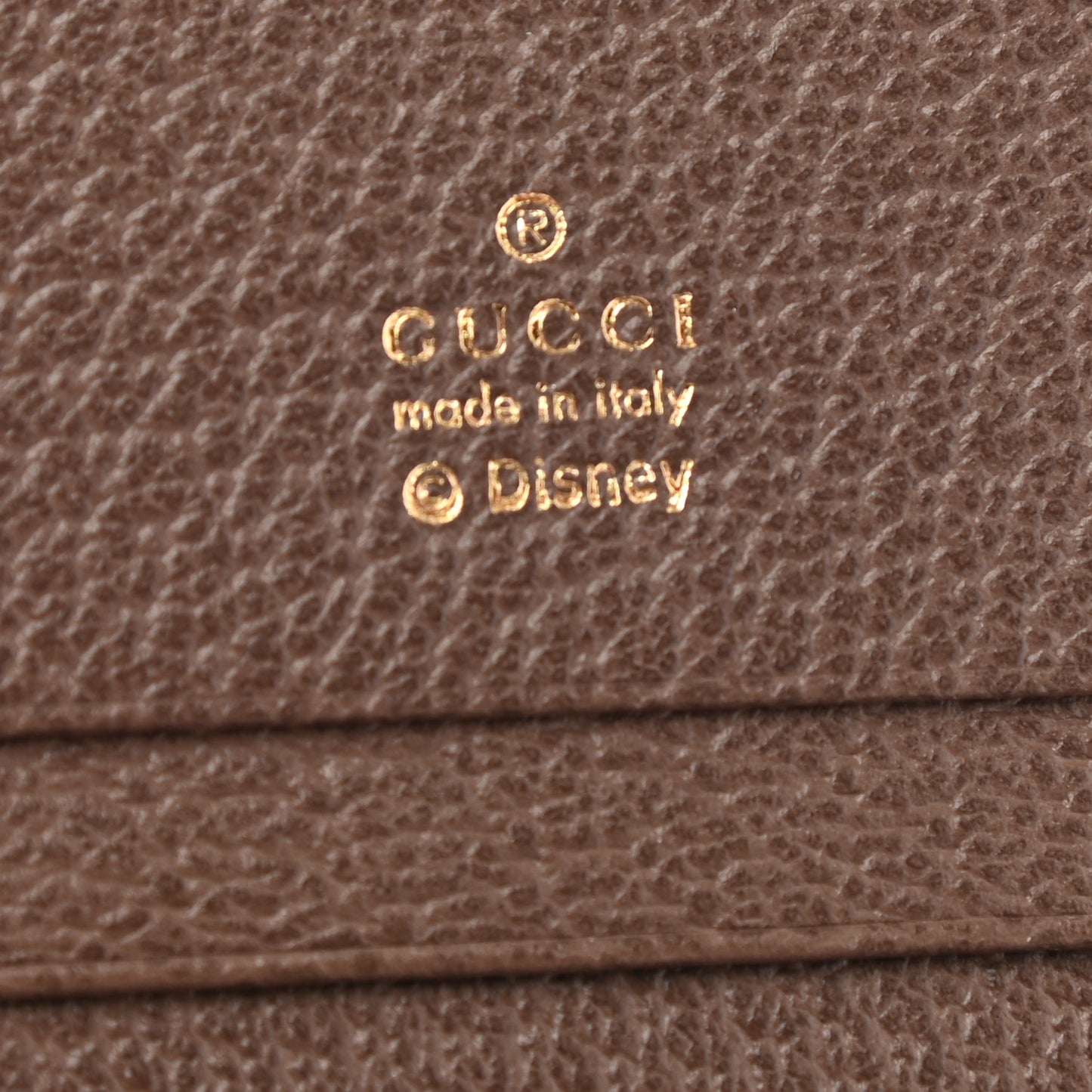 X DISNEY GG Supreme Monogram Donald Duck Interlocking G Card Case Beige Multicolor New Acero