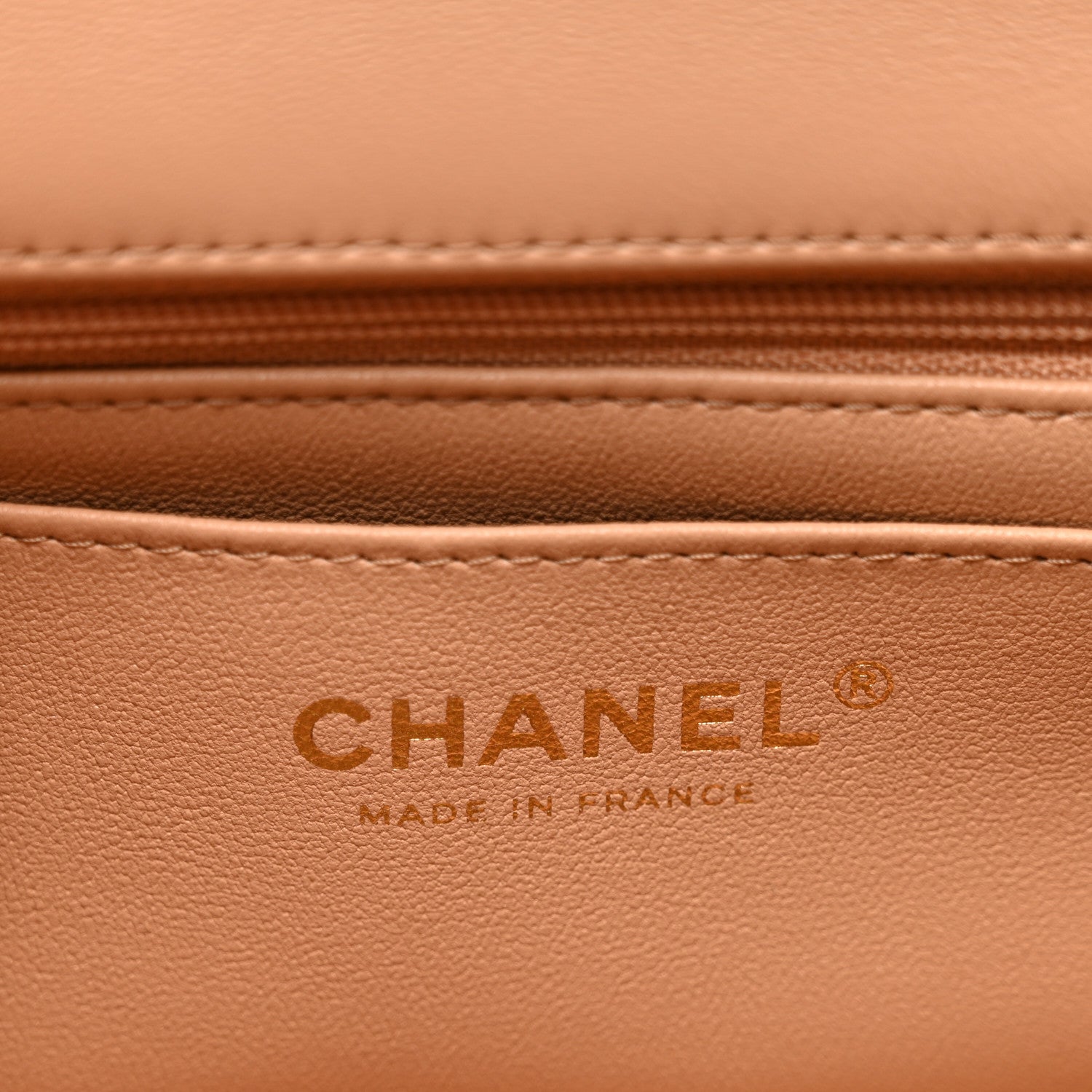 Chanel Lambskin Quilted Mini Top Handle Rectangular Flap Beige 6 of 10