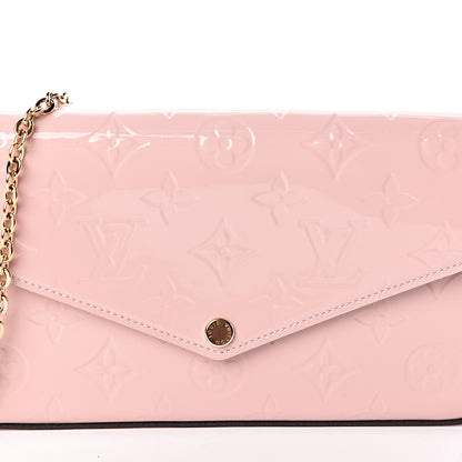 Louis Vuitton Vernis Felicie Chain Wallet Rose Ballerine 11 of 11