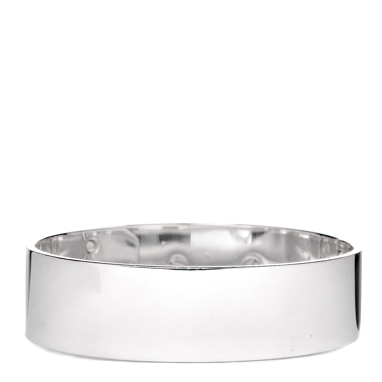 Hermes Sterling Silver MM Collier De Chien Bracelet LG 3 of 5
