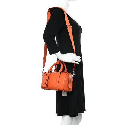 Gucci Piuma Calfskin Jumbo GG Embossed Mini Duffle Bag Good Orange 2 of 10