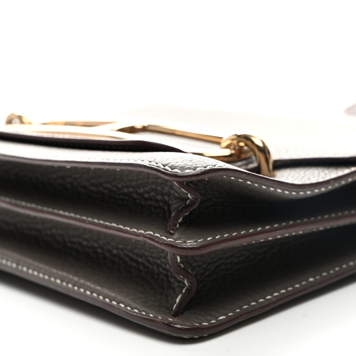 Hermes Taurillon Clemence Sac Roulis 23 Etain 10 of 12
