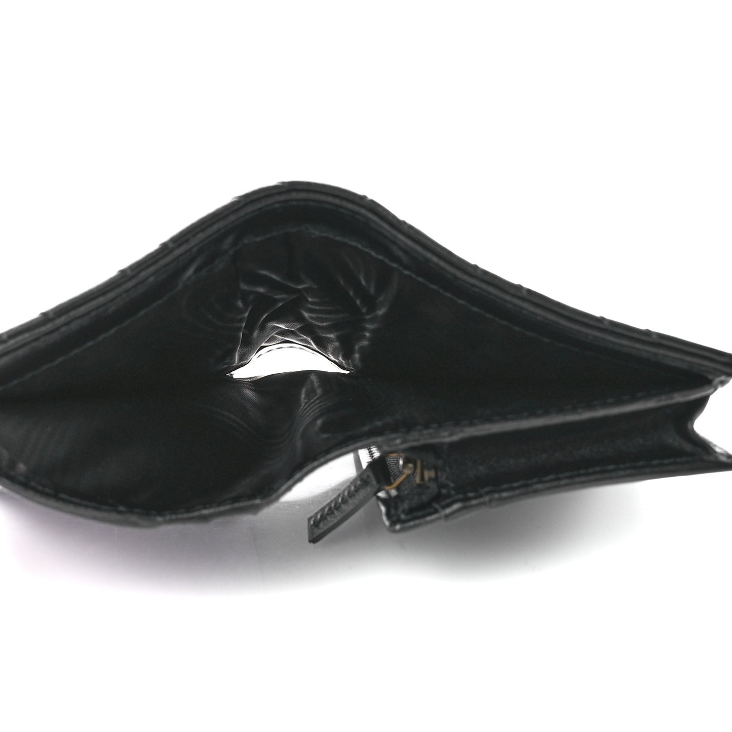 Calfskin Matelasse GG Marmont Card Case Wallet Black