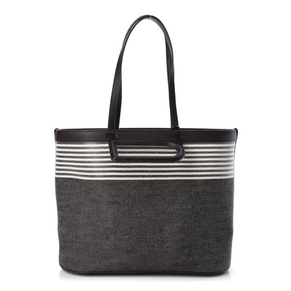 Delvaux Canvas D to D Tote MM Brown 1 of 10