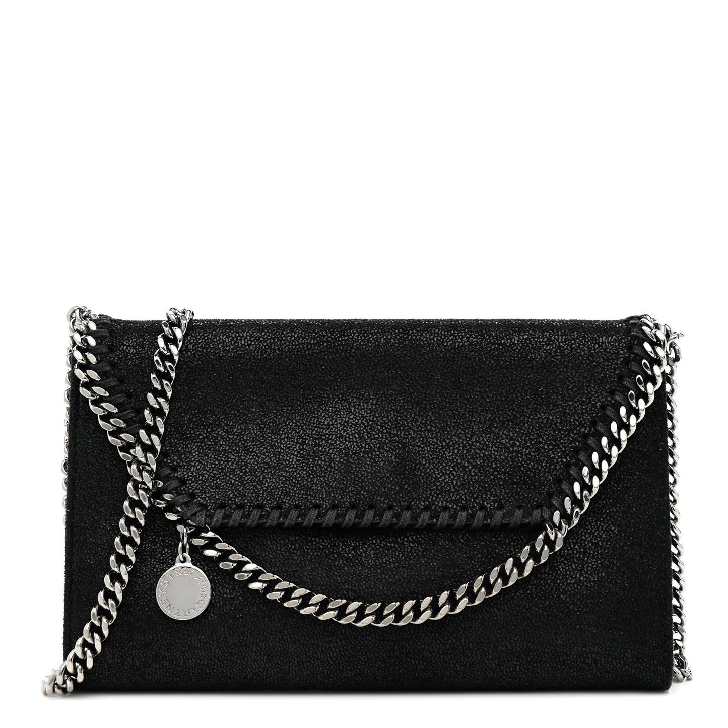 Shaggy Deer Mini Falabella Crossbody Bag Black