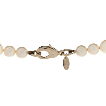Chanel Crystal Pearl CC Long Necklace Gold 5 of 6