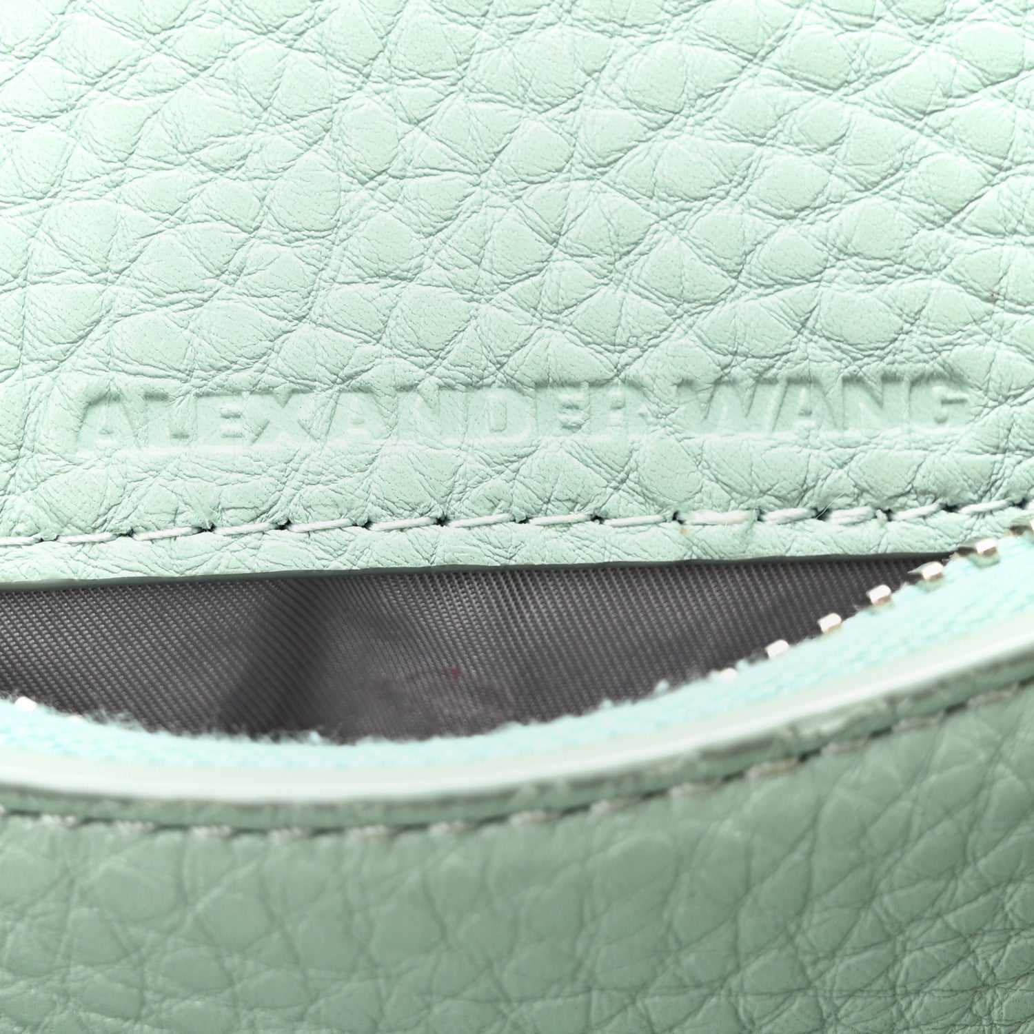 Alexander Wang Pebbled Lambskin Rocco Peppermint 6 of 9