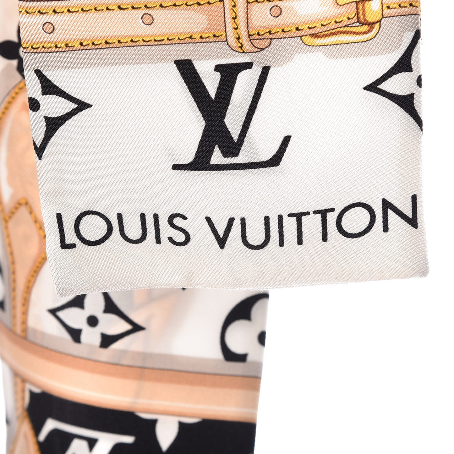 Silk Monogram Confidential Bandeau Black