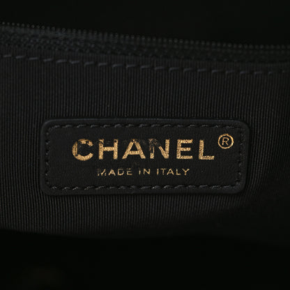 Chanel Caviar Quilted Grommet Embellished Piercing Chic Tote Bag Black 6 of 9