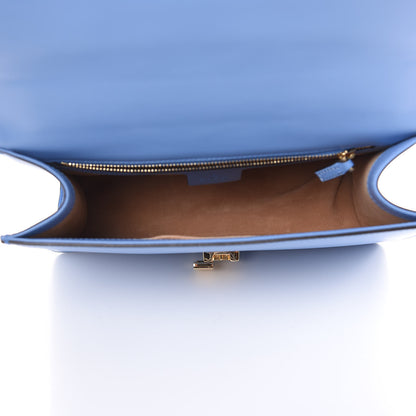 Gucci Calfskin Small Sylvie Shoulder Bag Clear Sky Blue 5 of 9