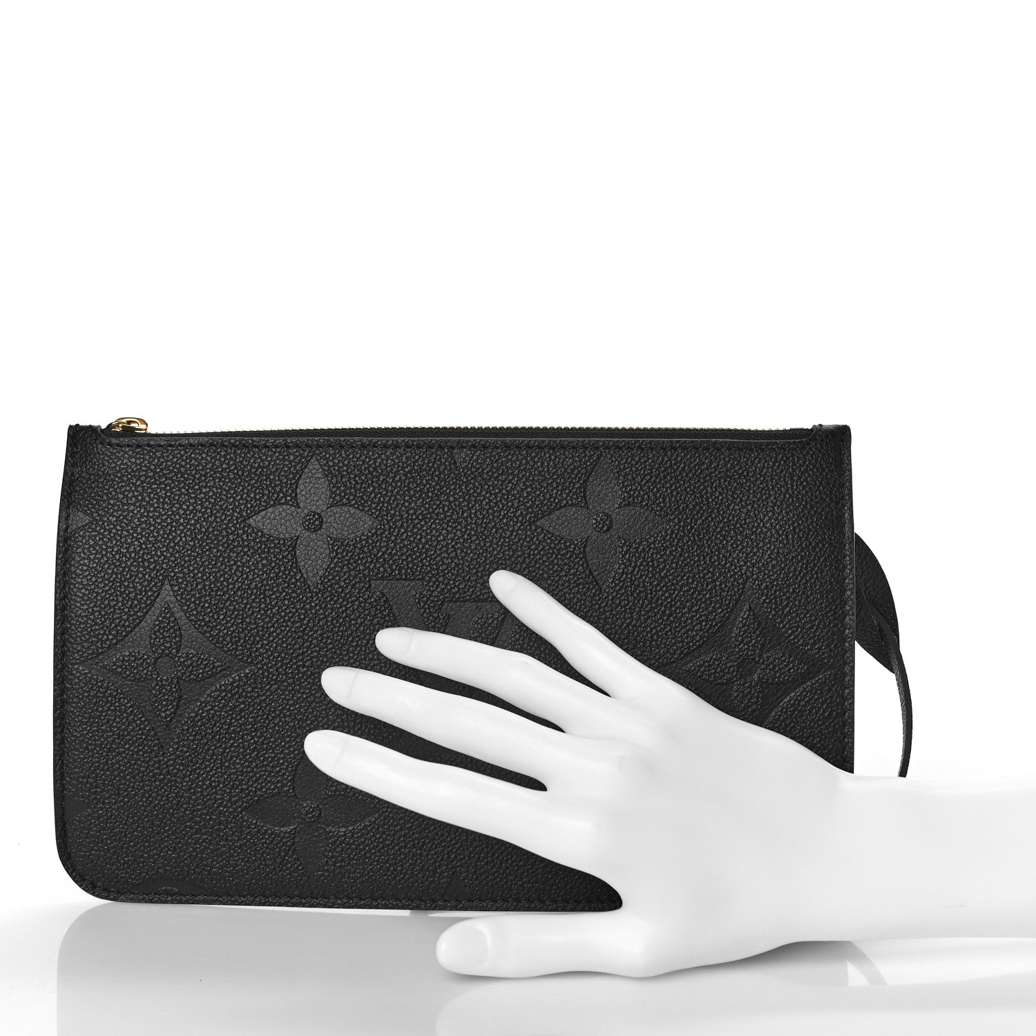 Louis Vuitton Empreinte Monogram Giant Neverfull MM Pochette Black 2 of 7