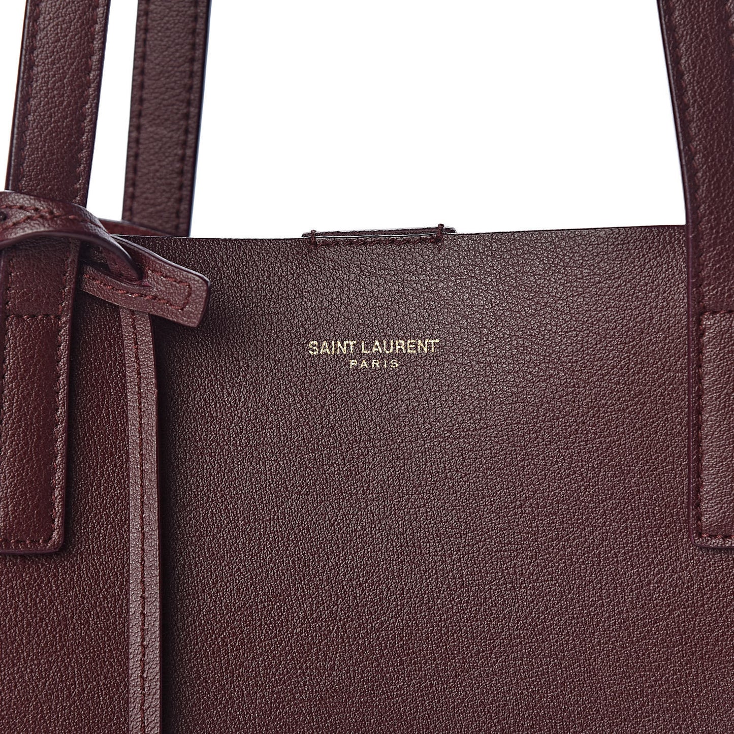 Calfskin Large Shopping Tote Bordeaux