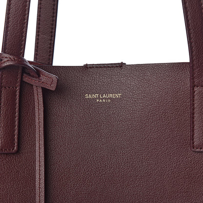 Saint Laurent Calfskin Large Shopping Tote Bordeaux 9 of 13