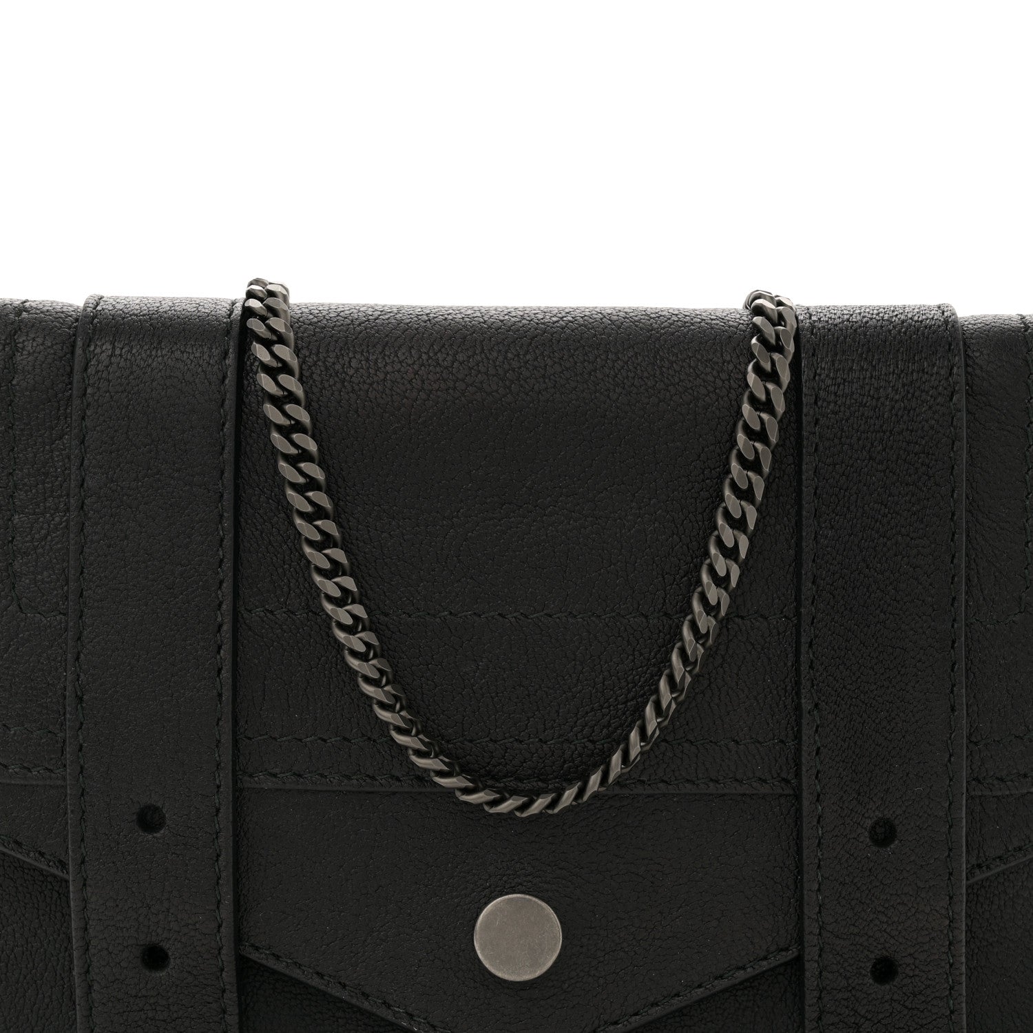 Proenza Schouler Lambskin Large PS1 Chain Wallet Black 7 of 11
