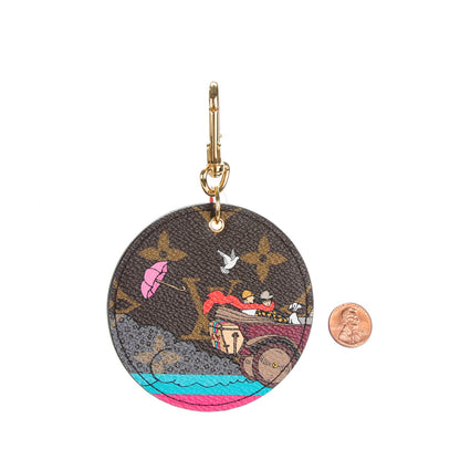 Louis Vuitton Monogram 2015 Christmas Animation Bag Charm Key Ring 2 of 6