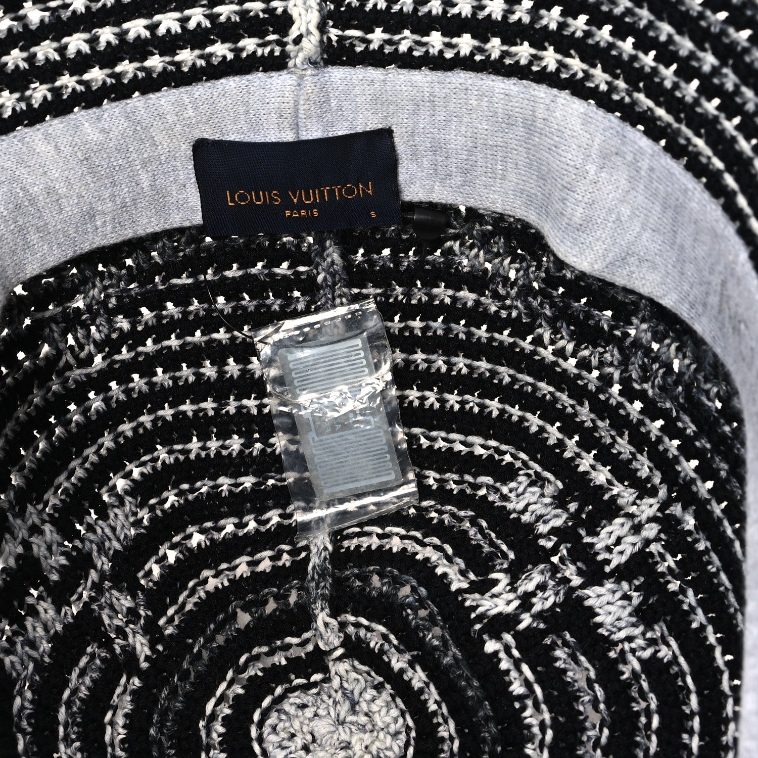 Louis Vuitton Crochet Monogram LV Bucket Hat S Grey Multicolor 8 of 8
