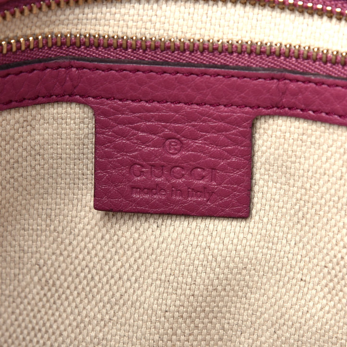 Pebbled Calfskin Small Soho Top Handle Bag Peonia Flower