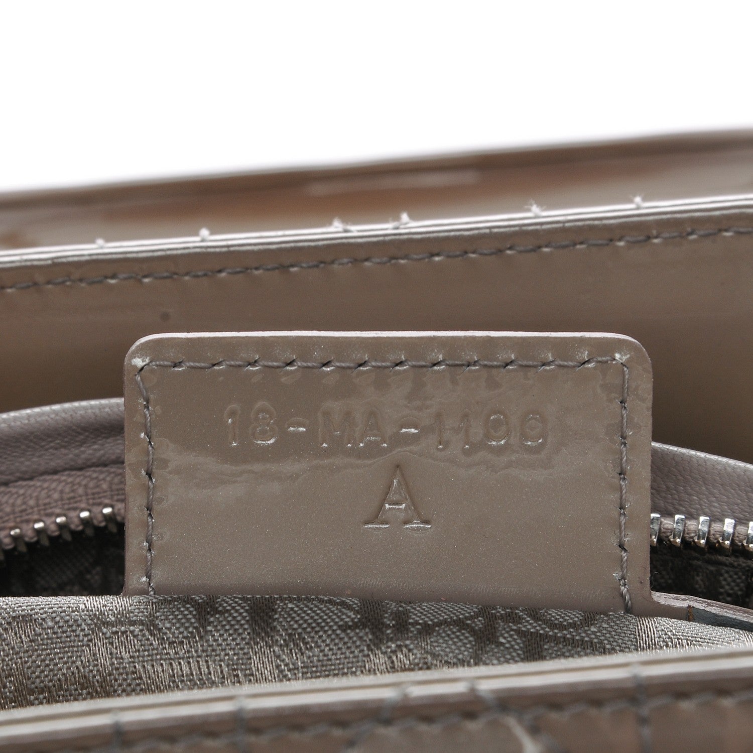 Christian Dior Patent Cannage Medium Lady Dior Grey 7 of 10