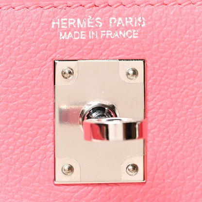 Hermes Evercolor Kelly Danse II Belt Bag Rose Azalee 5 of 12