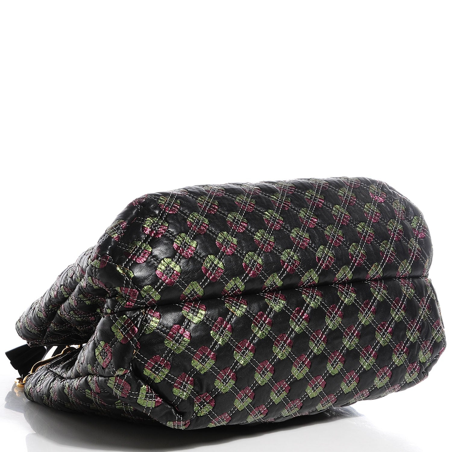 Marc Jacobs Leather Quilted Robert Leslie Bag Black 4 of 7