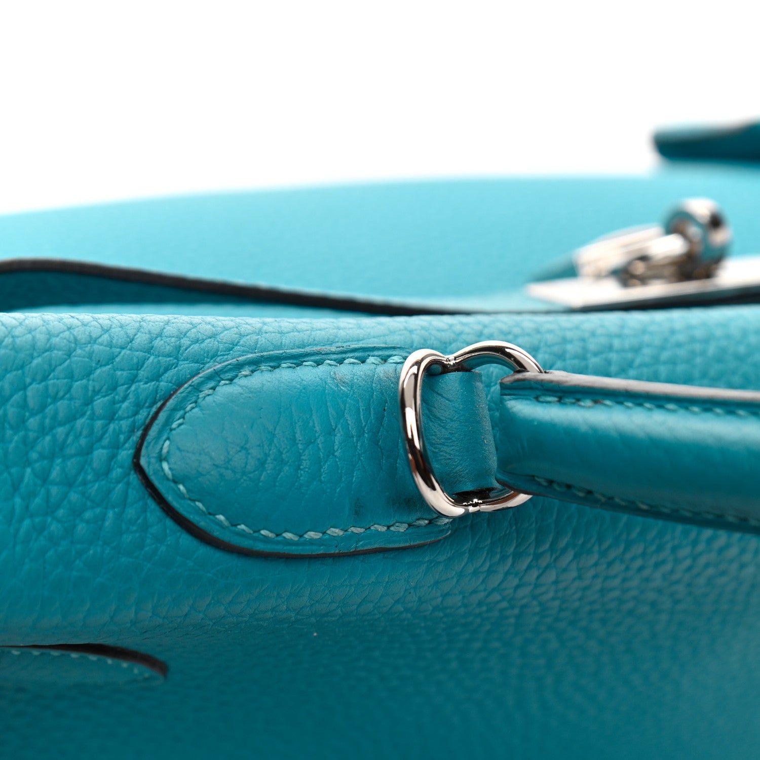 Hermes Togo Kelly Retourne 35 Turquoise 11 of 11