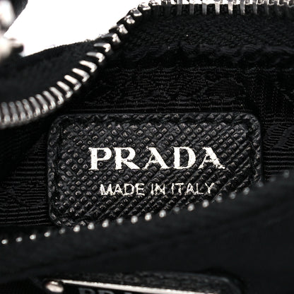 Prada Tessuto Nylon Mini Re-Edition 2000 Shoulder Bag Black 6 of 13