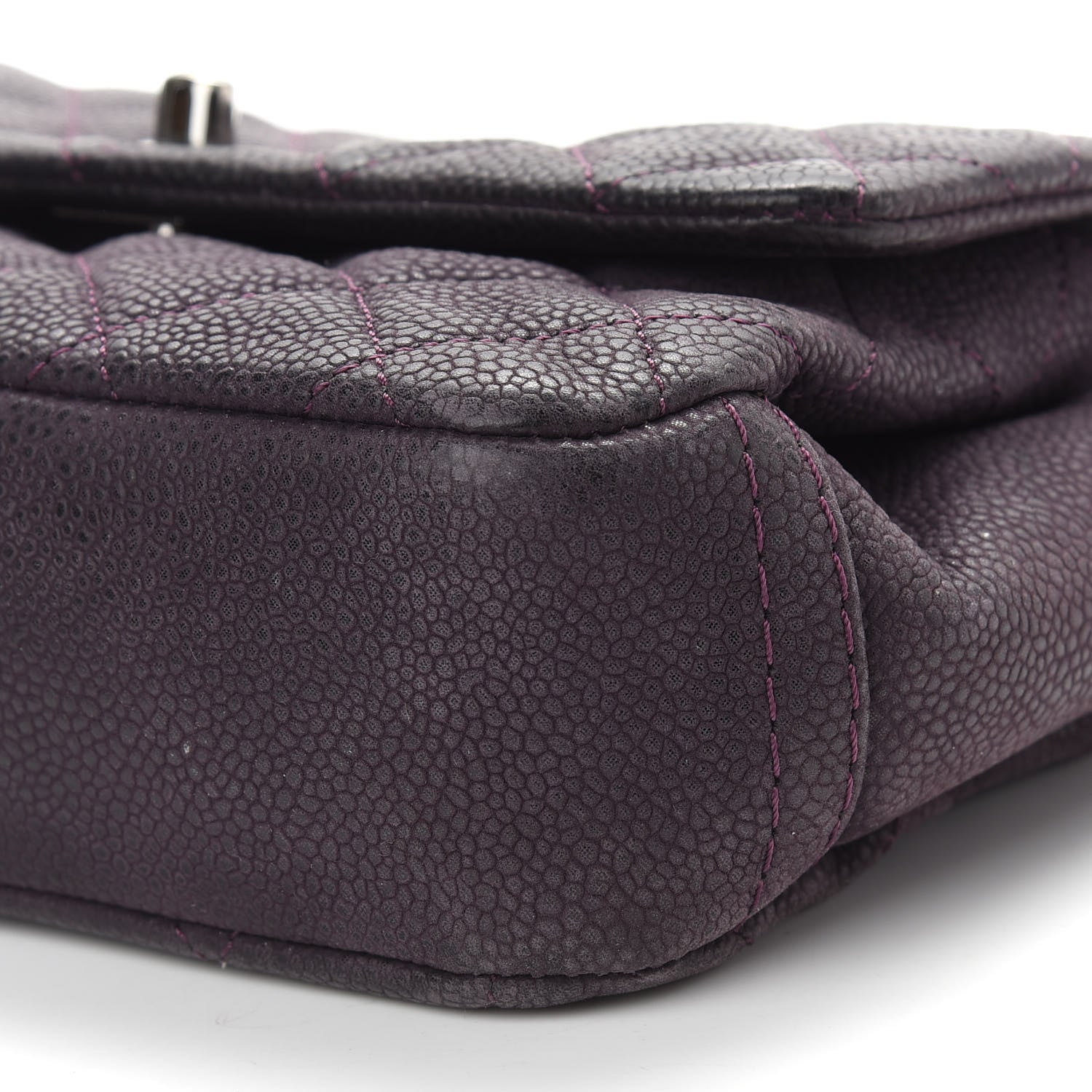 Chanel Iridescent Caviar Quilted Small Lady Pearly Flap Plum 9 of 11