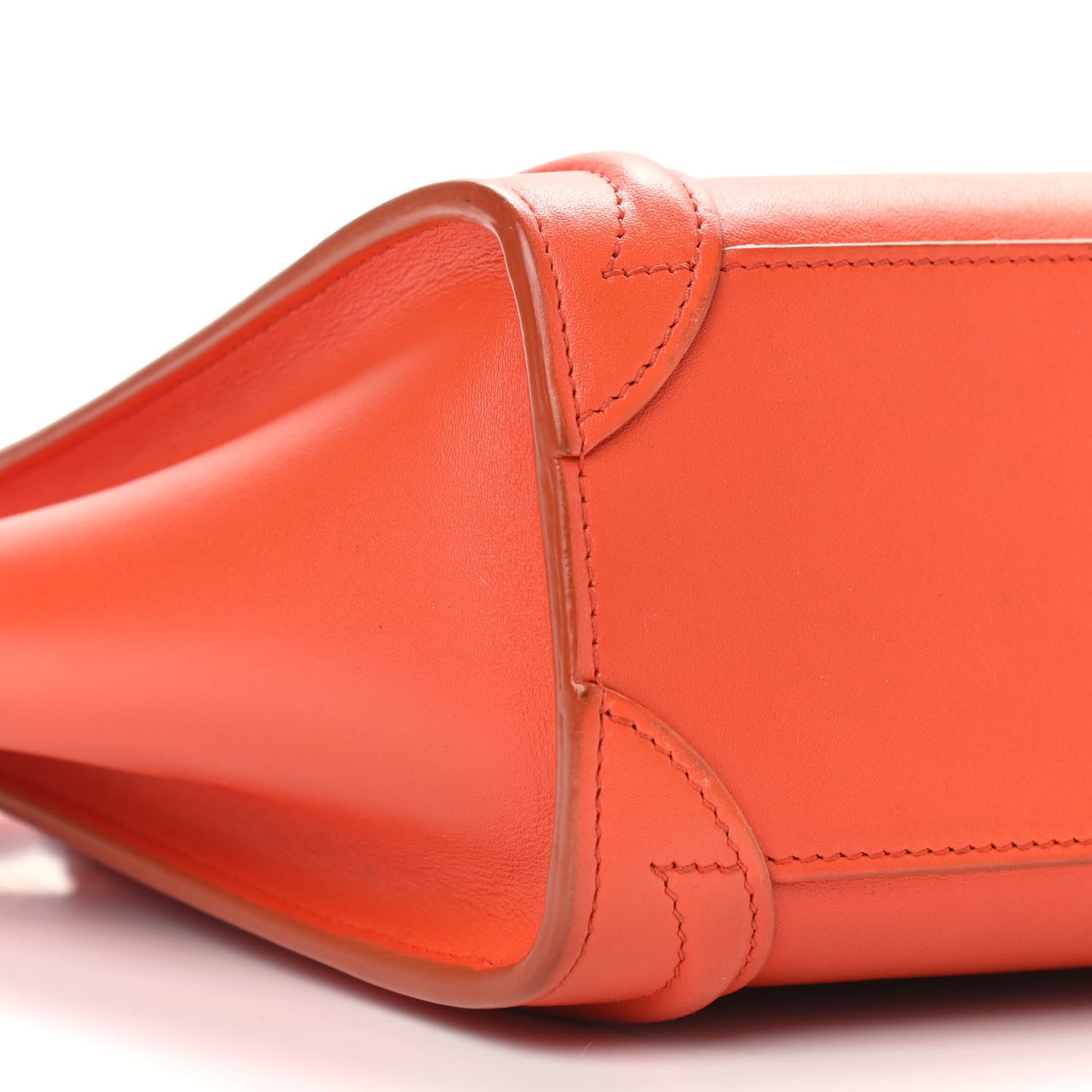 Celine Smooth Calfskin Nano Luggage Fluo Orange 8 of 12