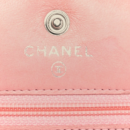 Chanel Caviar Timeless CC Wallet on Chain WOC Pink 6 of 12