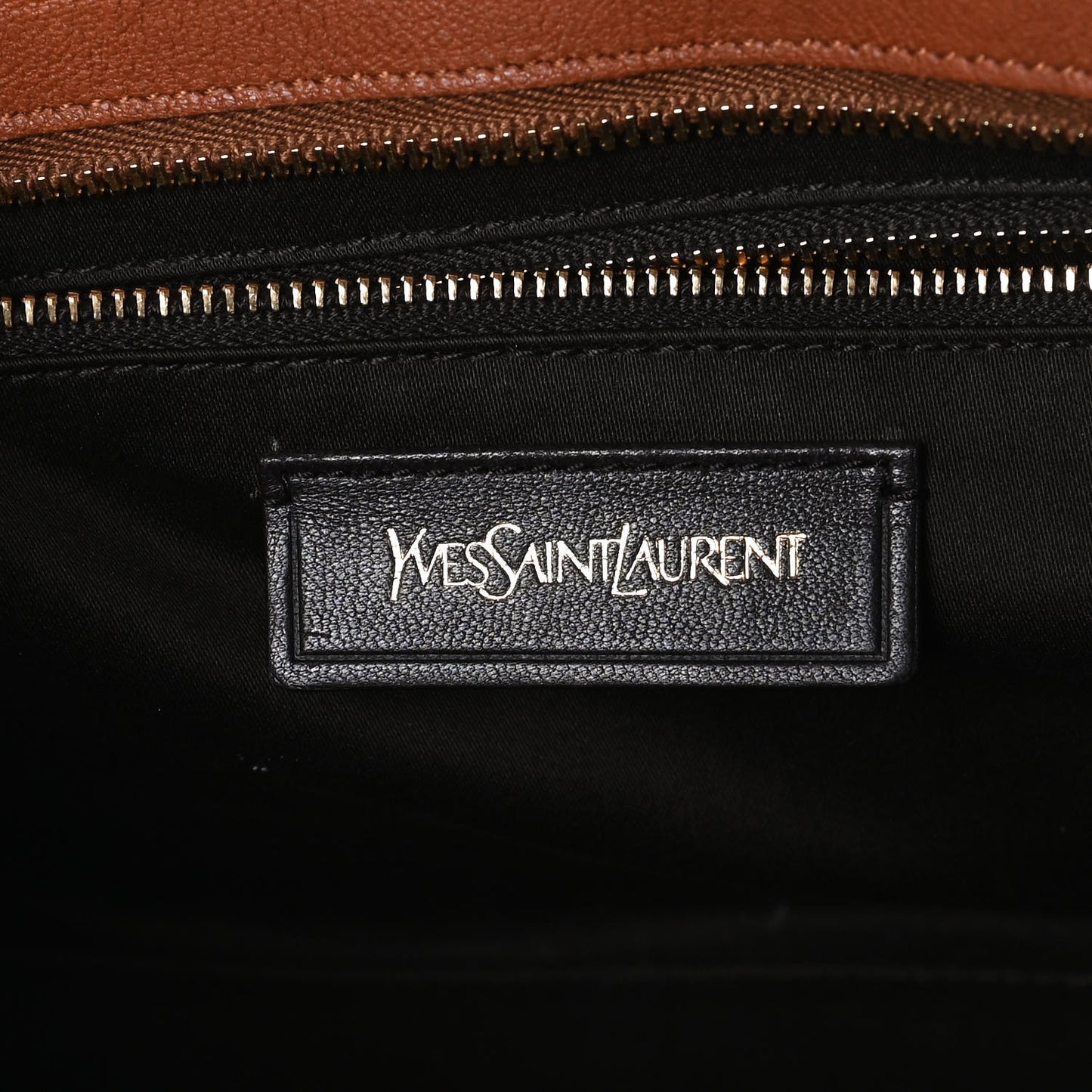 Calfskin Small Classic Y Cabas Cognac