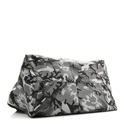 Marc Jacobs Denim Camo XL The Sack Bag Grey 5 of 10