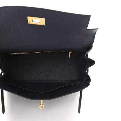 Hermes Togo Kelly Retourne 28 Bleu Nuit 5 of 12