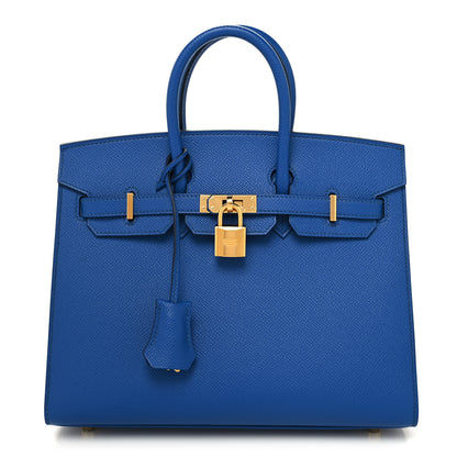 Hermes Epsom Birkin Sellier 25 Bleu France 1 of 12