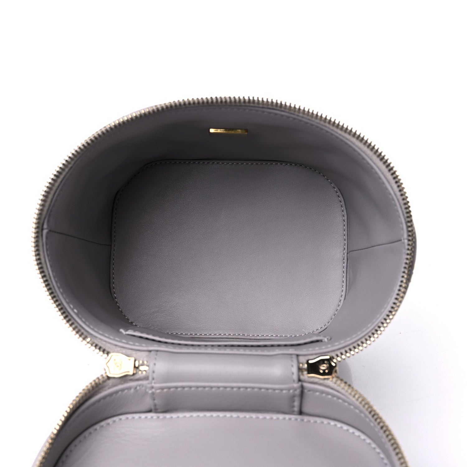 Chanel Lambskin Quilted Trendy Vanity Case Grey 5 of 9