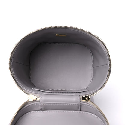 Chanel Lambskin Quilted Trendy Vanity Case Grey 5 of 9